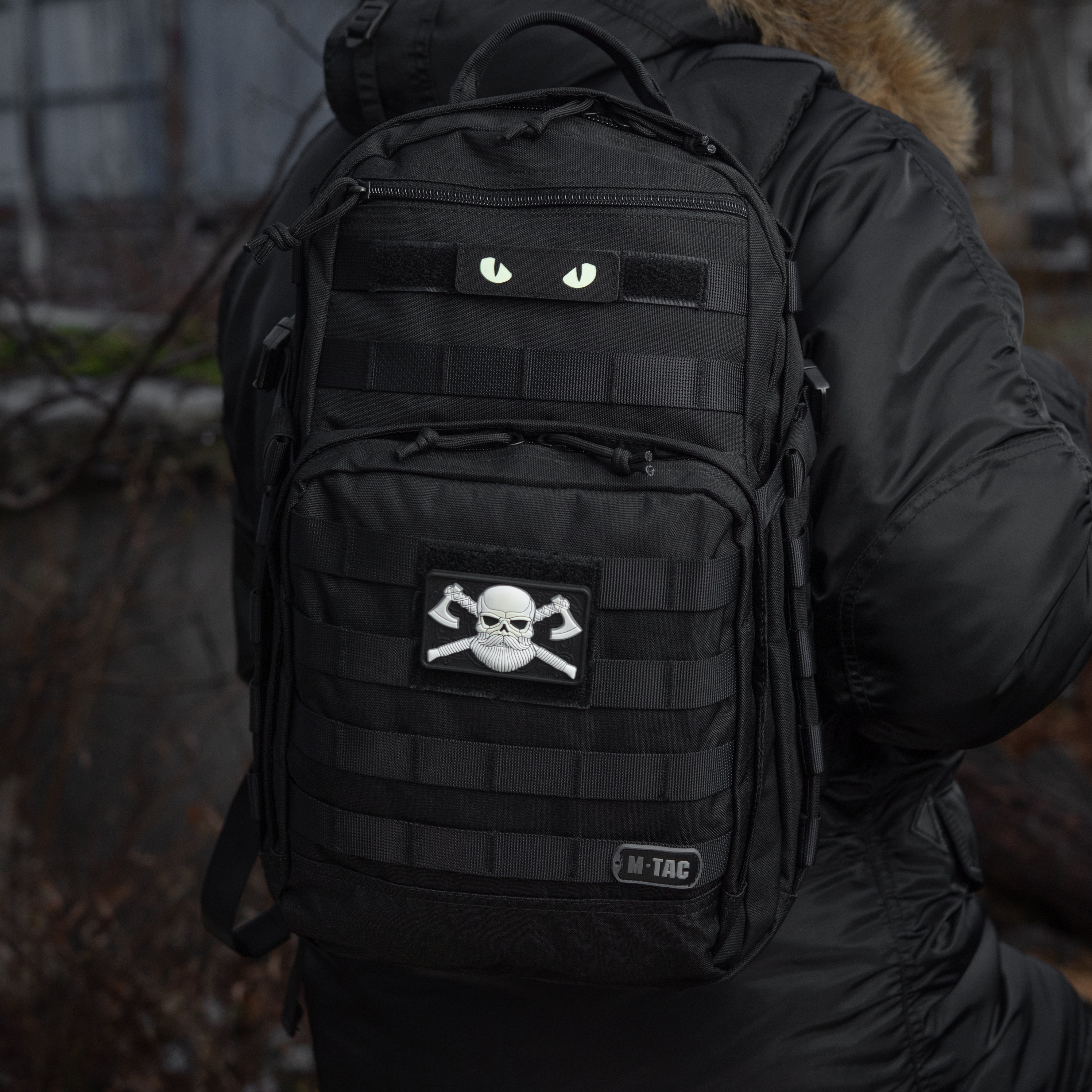 M-Tac Bearded Skull with Axes 3D PVC - M-TAC