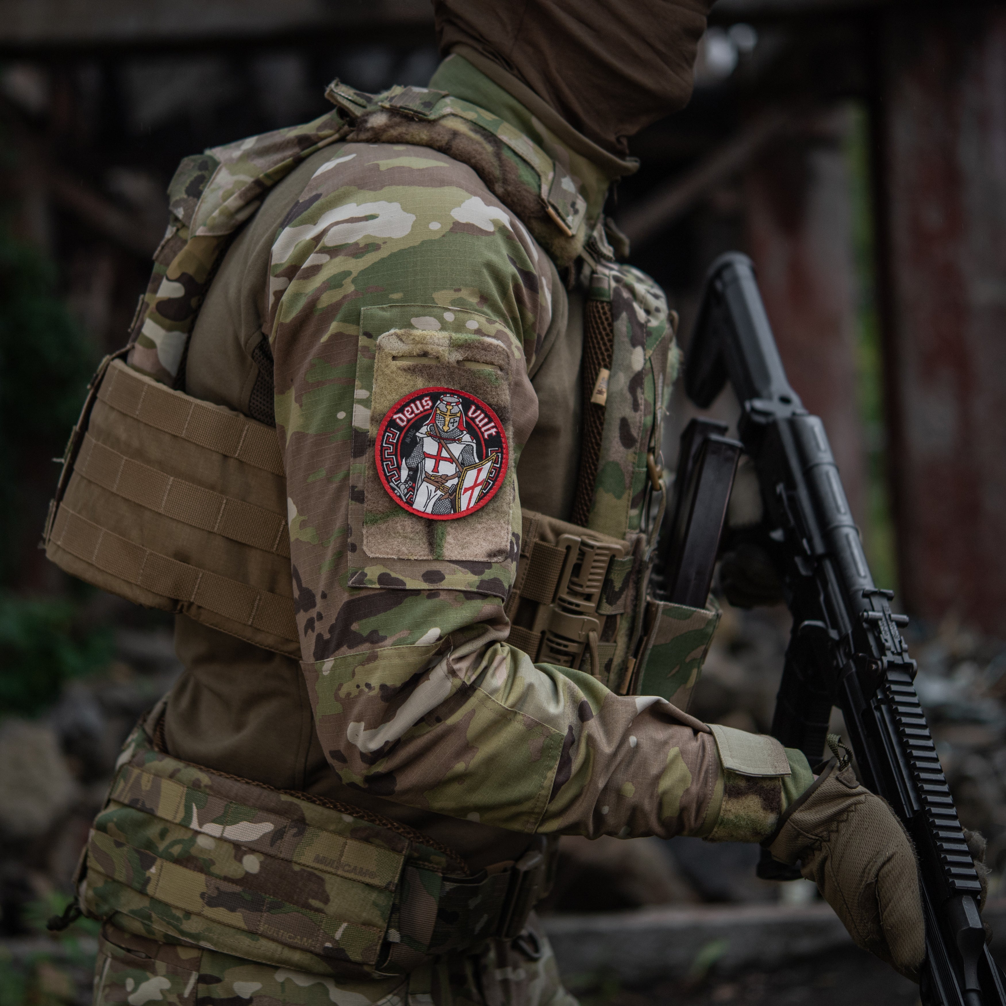 M-Tac patch Deus Vult (jacquard) - M-TAC