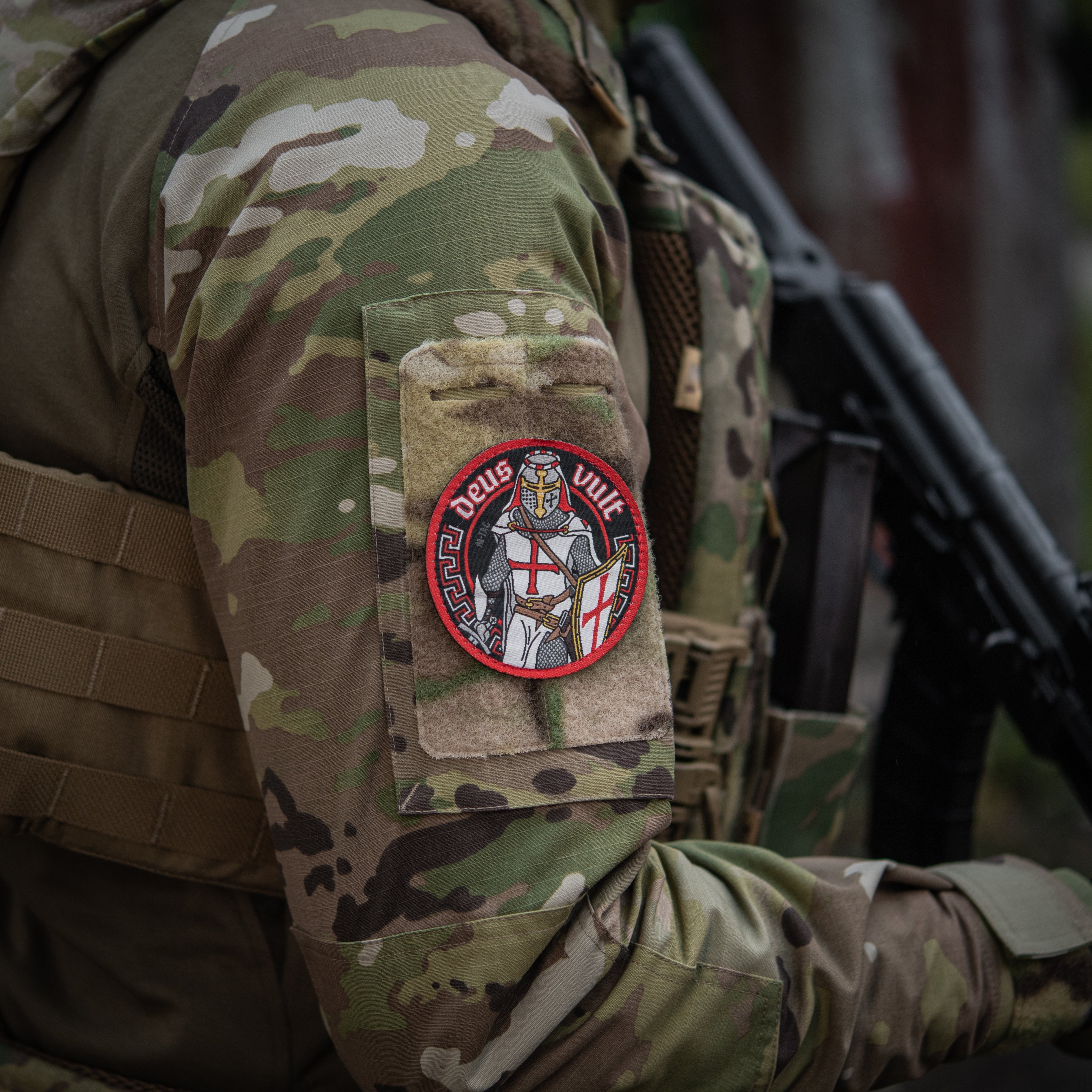 M-Tac patch Deus Vult (jacquard) - M-TAC