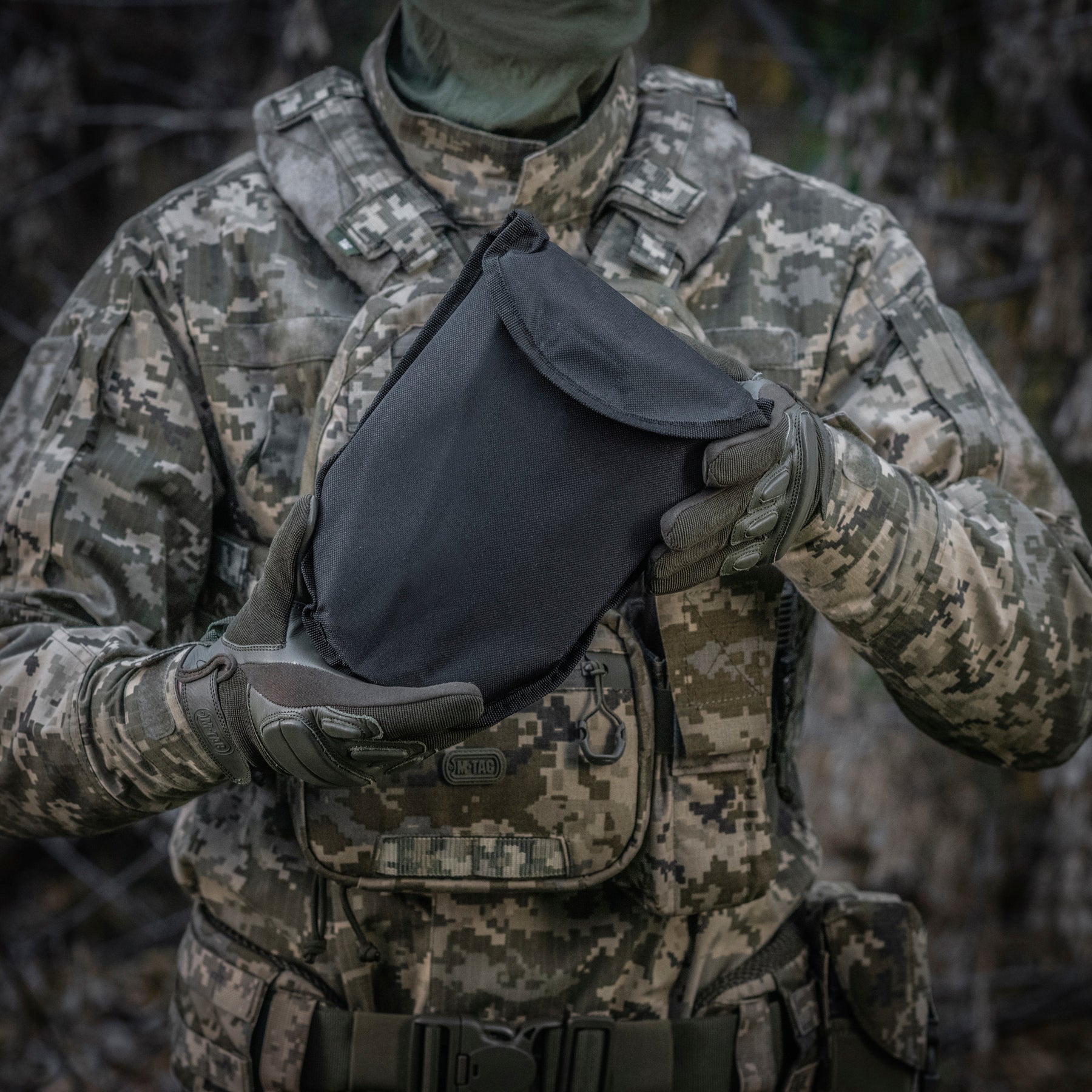 M-Tac Folding Shovel With Case Black - M-TAC