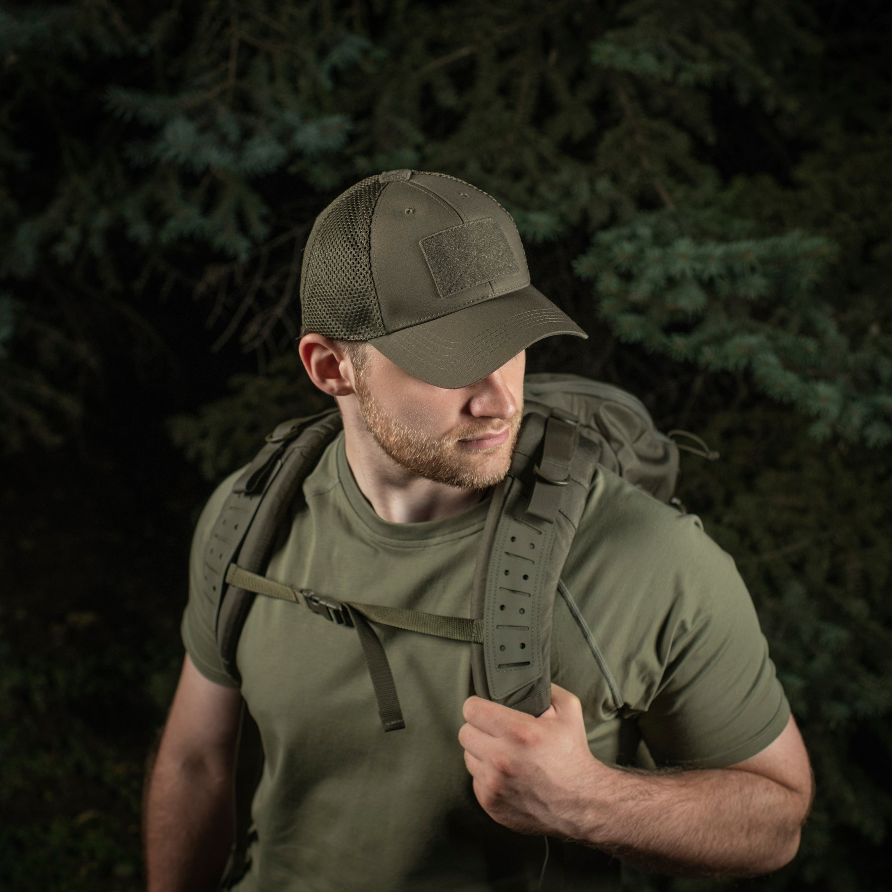 M-Tac Mesh Flex Ripstop Baseball Cap with Loop Panel - M-TAC