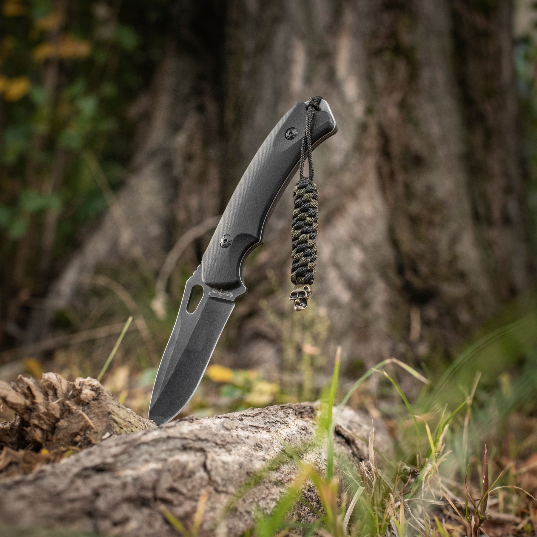 M-Tac Knife Lanyard Helix Skull - M-TAC