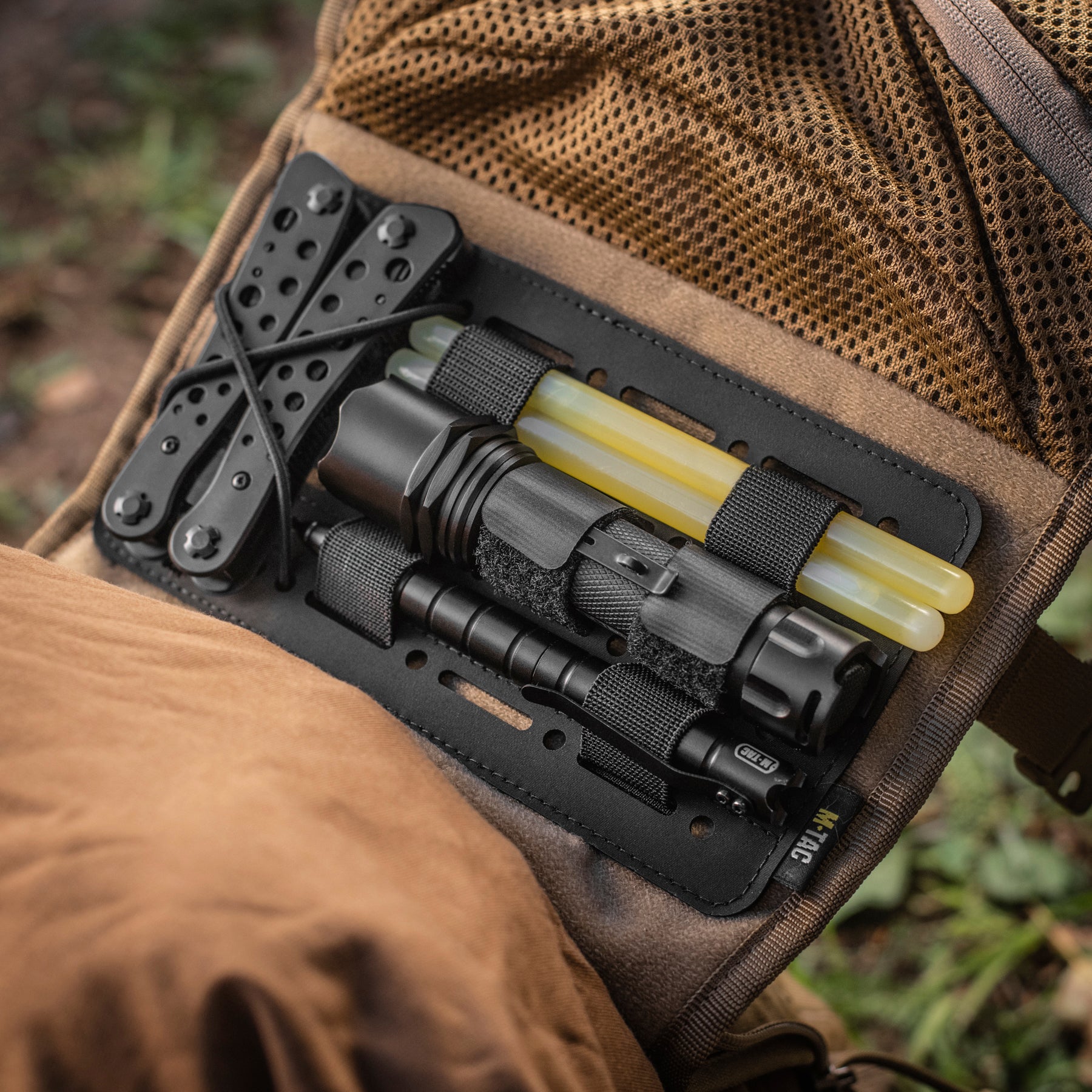 M-Tac Module Insert MOLLE 7.5"x4.5" Lasser Cut Black - M-TAC