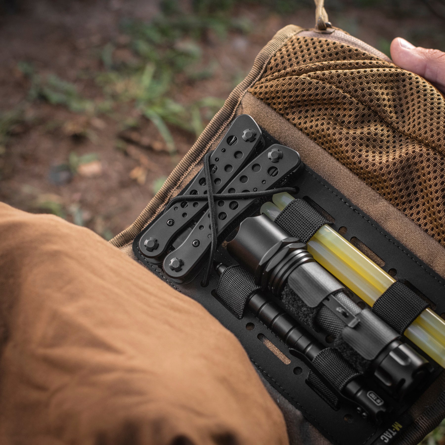 M-Tac Module Insert MOLLE 7.5"x4.5" Lasser Cut Black - M-TAC