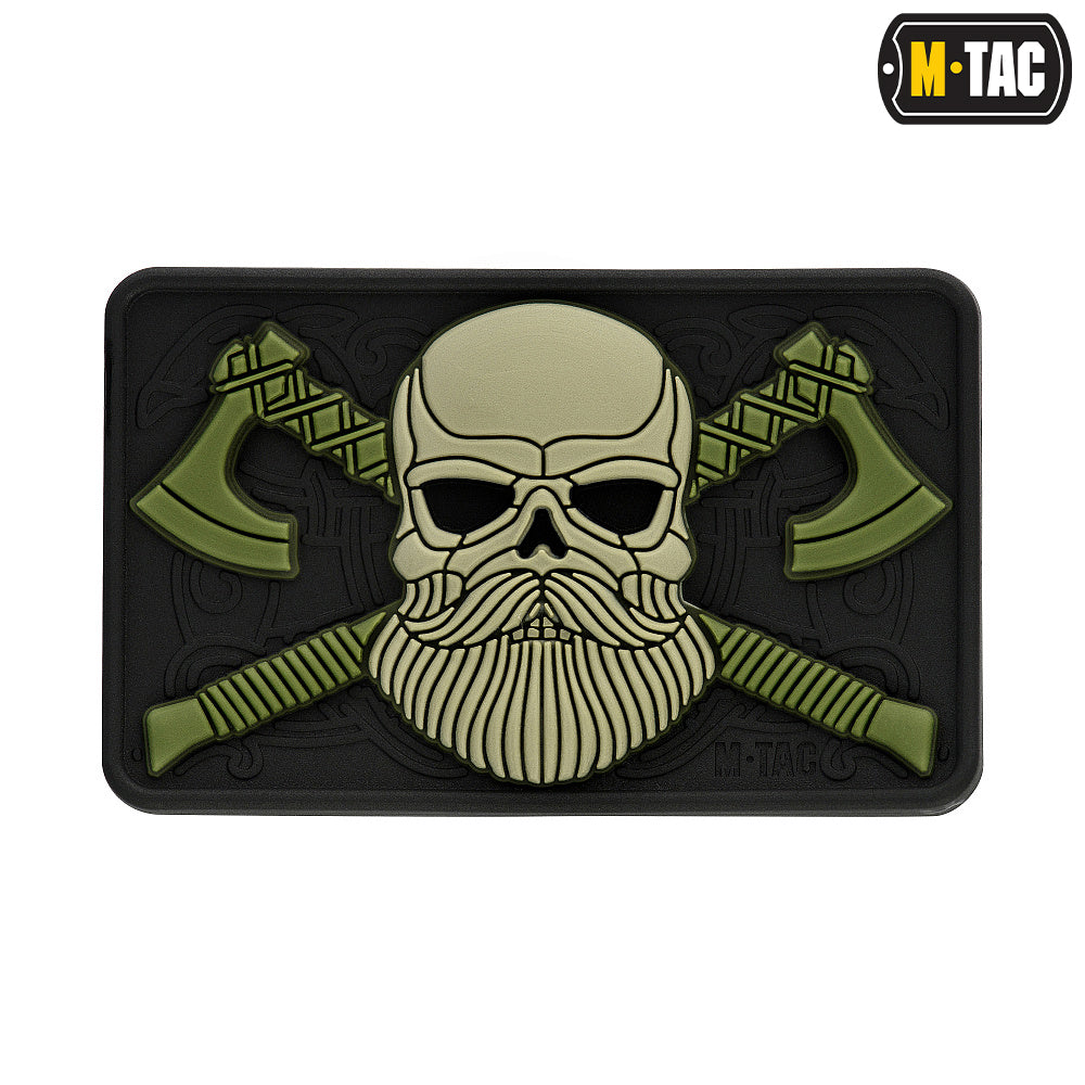M-Tac Bearded Skull with Axes 3D PVC - M-TAC