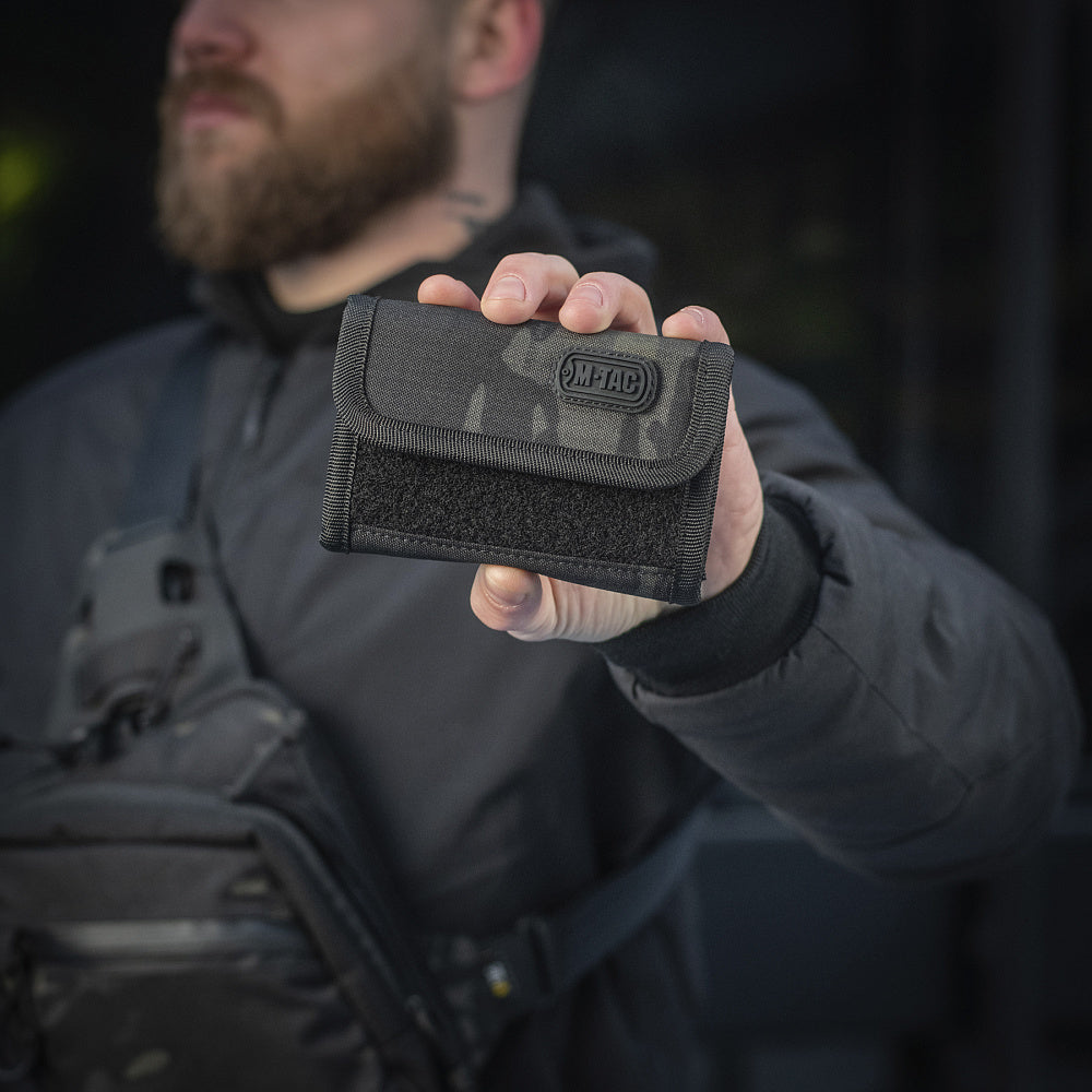 M-Tac wallet with patch panel Elite Gen.II Multicam Black