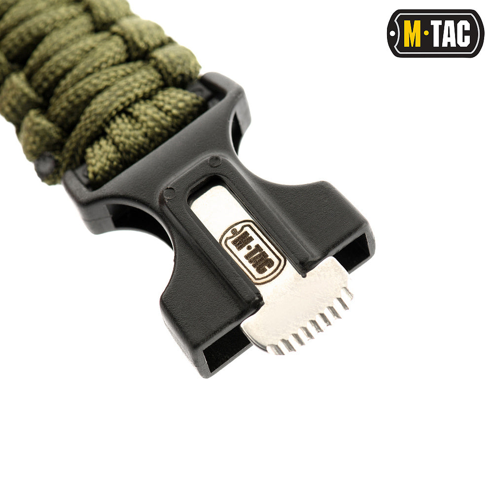 paracord survival gear M-Tac Paracord Bracelet – Survival Kit with Whistle, Fire Starter & Compass
