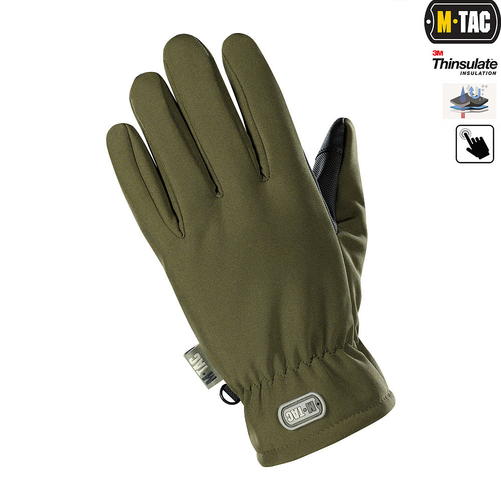 M-Tac Gloves Soft Shell Thinsulate - M-TAC